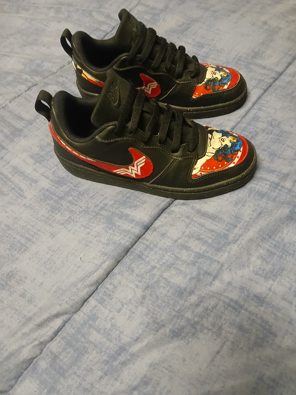 Nike Kids Black and Red Wonder Woman Accent Sneakers